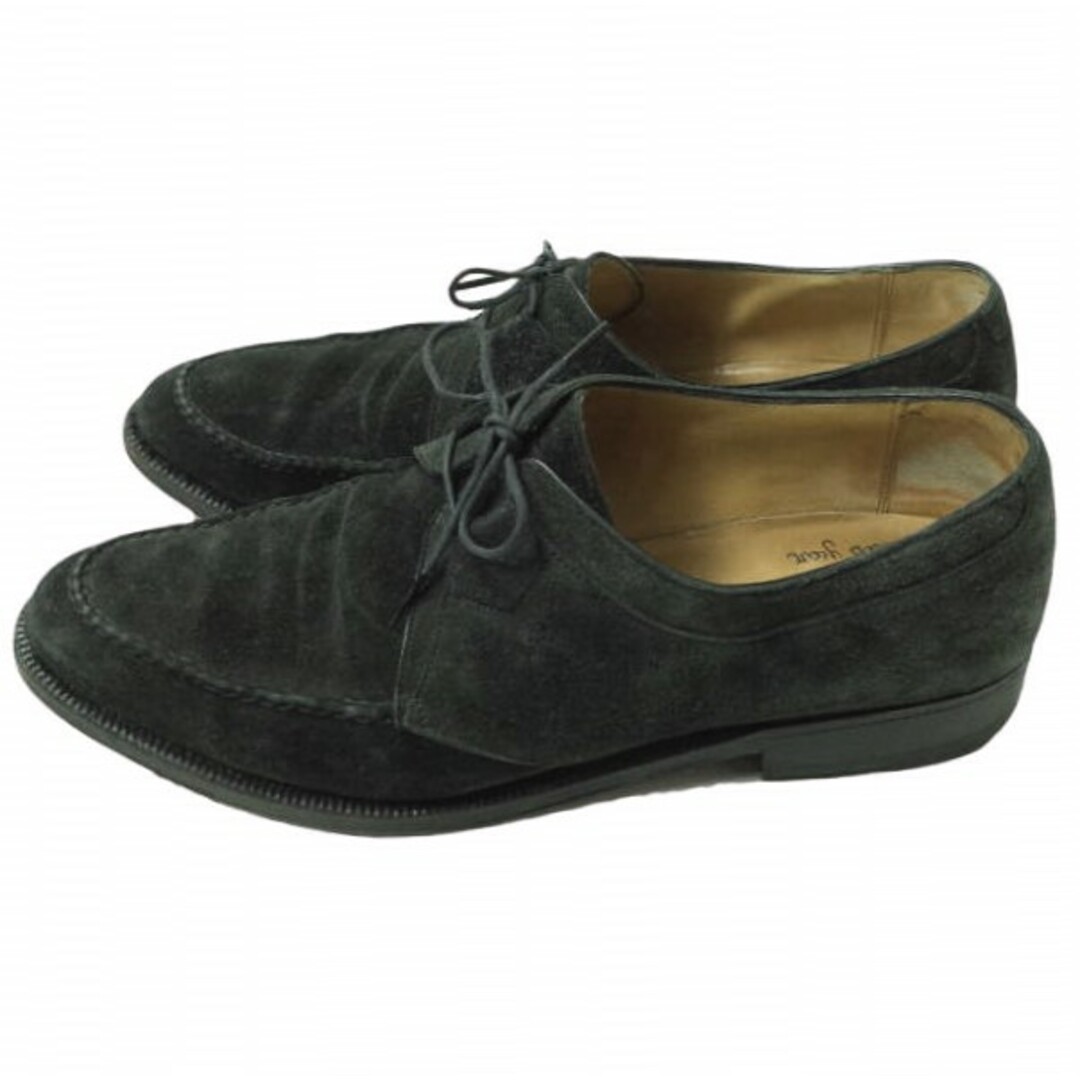 ENZO BONAFE(エンツォボナフェ)のEnzo Bonafe x BEAMS エンツォボナフェ ビームス 別注 Suede Ghillie Shoes スエードギリーシューズ UK6.5(25cm) ブラック Uチップ シューズ【中古】【Enzo Bonafe × BEAMS】 メンズの靴/シューズ(ドレス/ビジネス)の商品写真