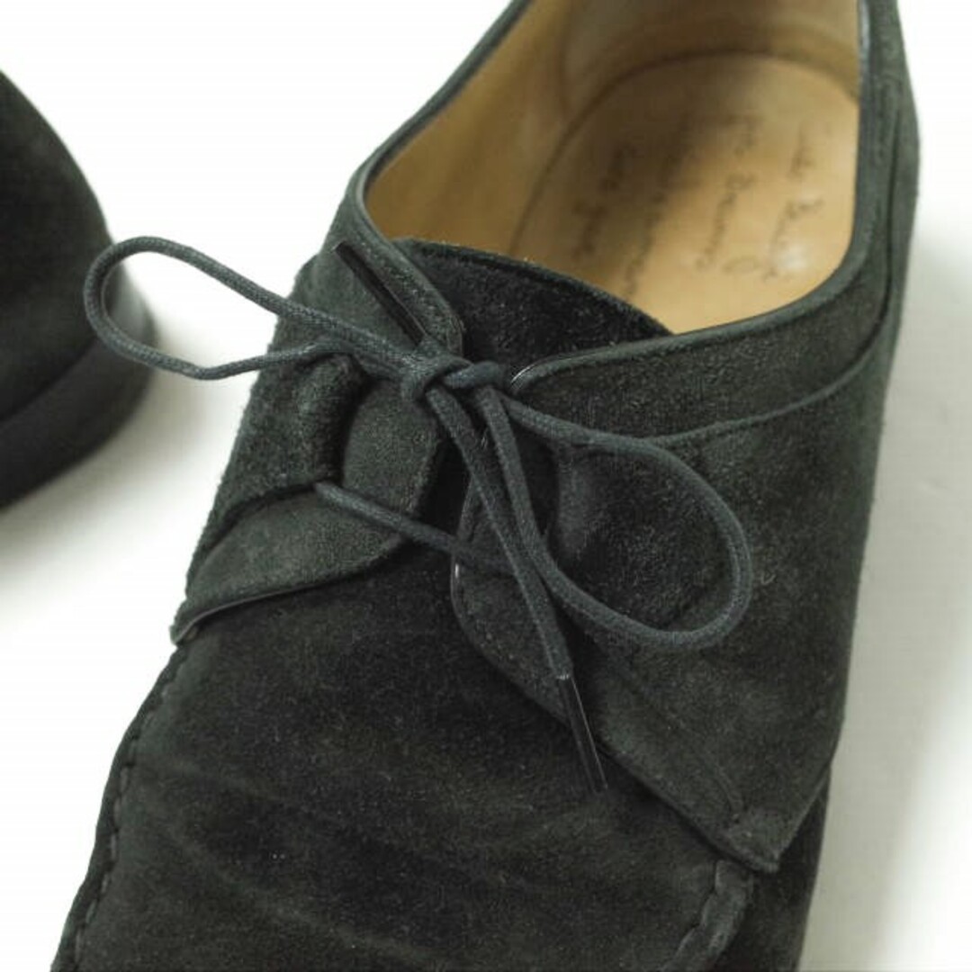 ENZO BONAFE(エンツォボナフェ)のEnzo Bonafe x BEAMS エンツォボナフェ ビームス 別注 Suede Ghillie Shoes スエードギリーシューズ UK6.5(25cm) ブラック Uチップ シューズ【中古】【Enzo Bonafe × BEAMS】 メンズの靴/シューズ(ドレス/ビジネス)の商品写真