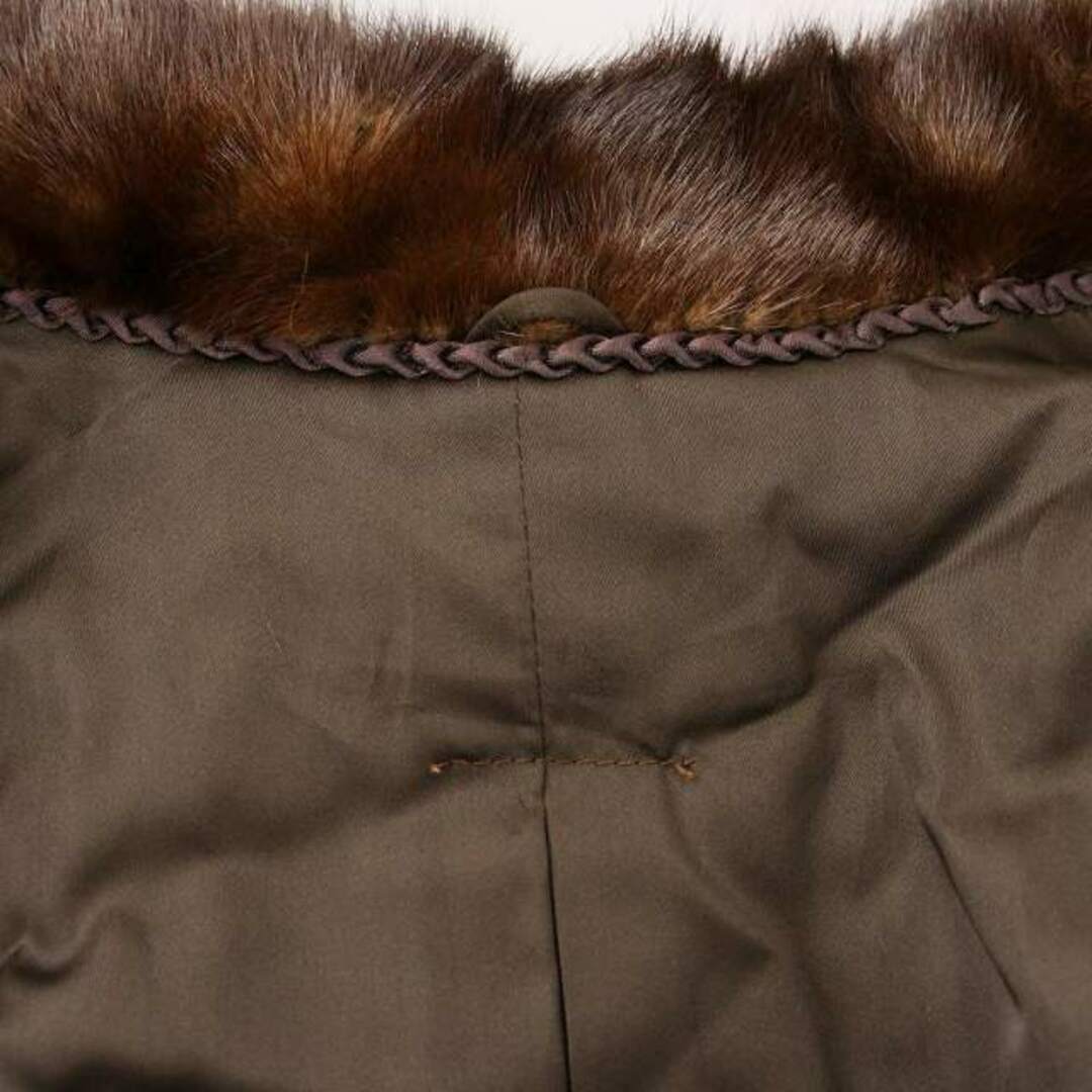 other - MG Sable FUR ミンクコート ミドル 毛皮 ファー 13 XL 茶の