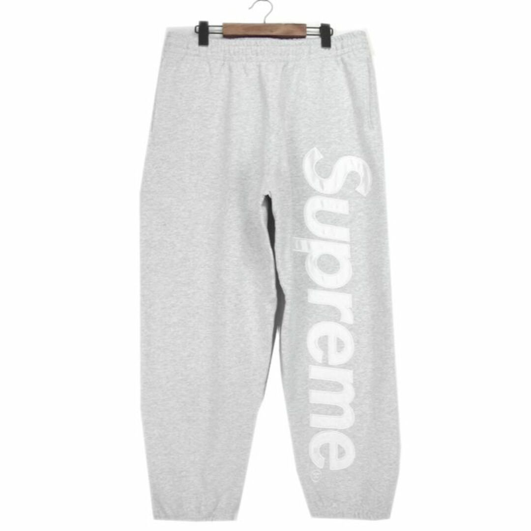 シュプリーム Supreme ■ 23AW 【 Satin Applique Sweatpant 】 サテン ロゴ アップリケ スウェット パンツ w15770