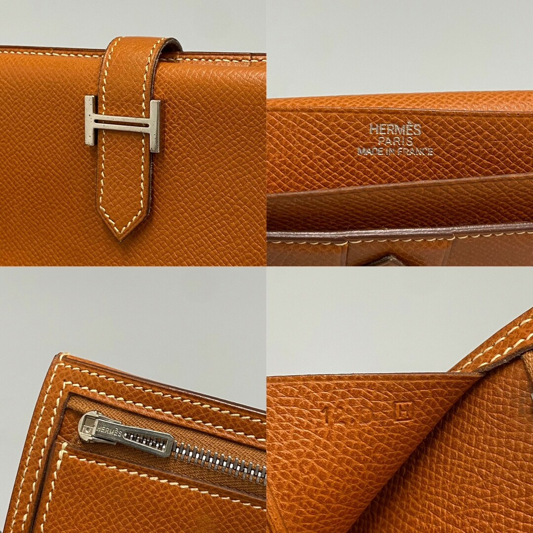 【美品】HERMES エルメス　ベアン　長財布　H刻印