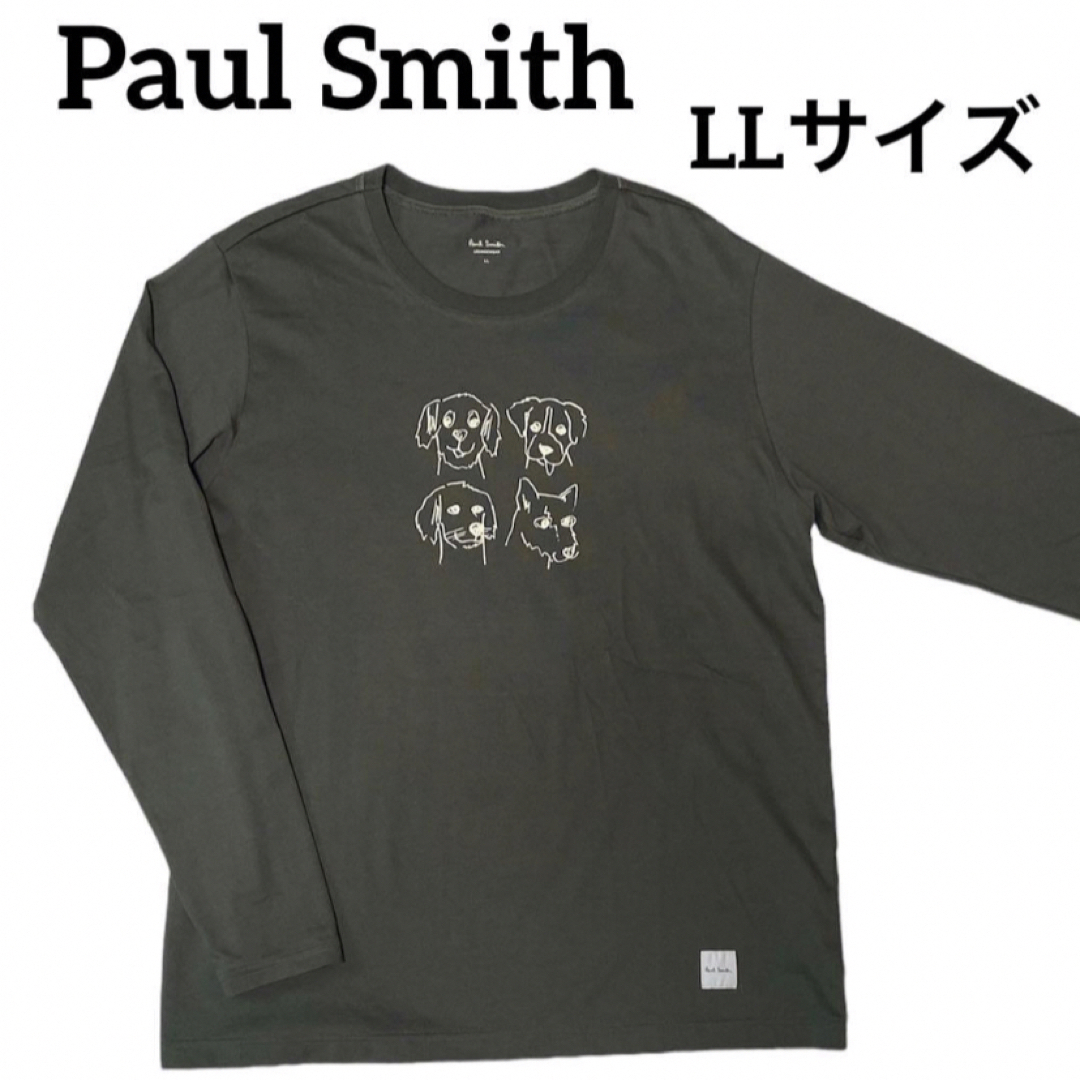 Paul Smith 犬 プリント ロンT LLサイズ
