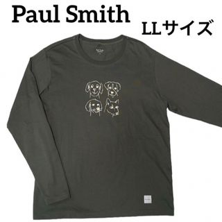 ポールスミス(Paul Smith)のPaul Smith 犬　プリント　ロンT   LLサイズ(Tシャツ/カットソー(七分/長袖))