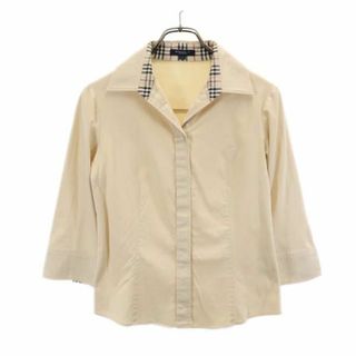 バーバリー(BURBERRY)のバーバリー 三陽商会 長袖 シャツ 7 ベージュ系 BURBERRY ストレッチ レディース 【中古】  【231020】 メール便可(シャツ/ブラウス(半袖/袖なし))