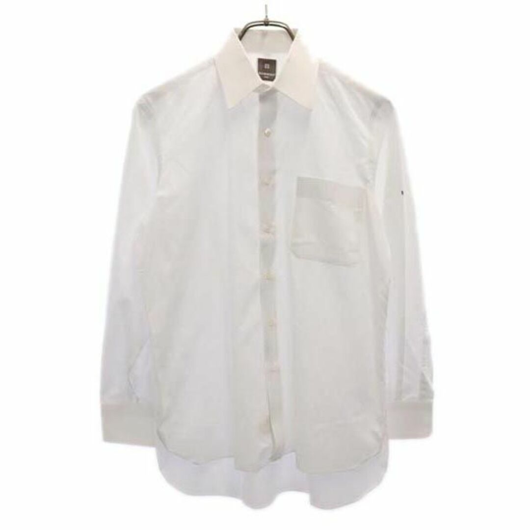 シバンシィ 日本製 総柄 長袖 シャツ ホワイト GIVENCHY ワイシャツ メンズ   【231020】 メール便可