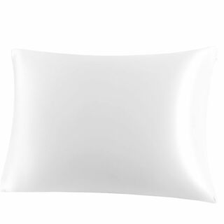 【色: ホワイト】PiccoCasa シルク枕カバー 100%蚕糸 絹 シルクま
