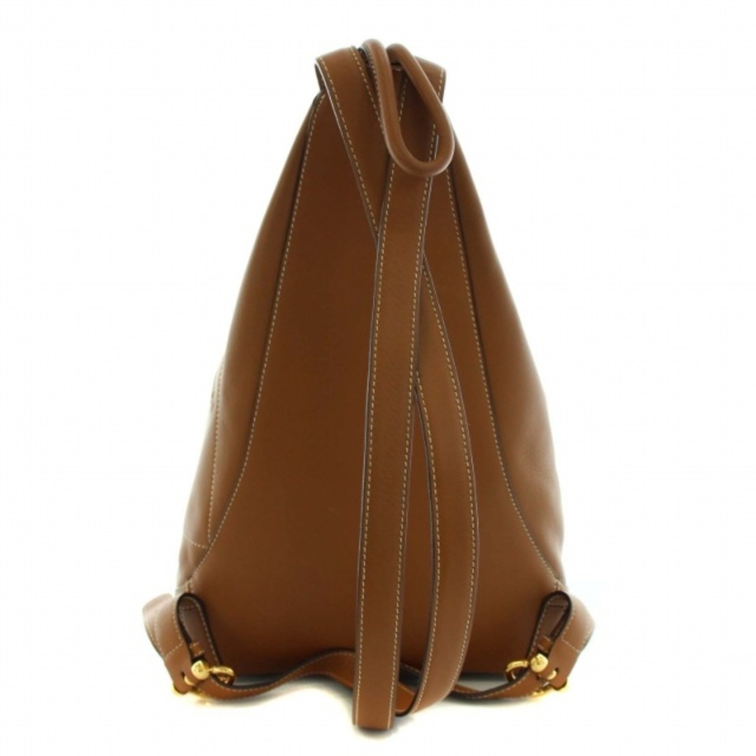ロエベ LOEWE アントン リュックサック デイバッグ ポーチ付き レザー 茶 2