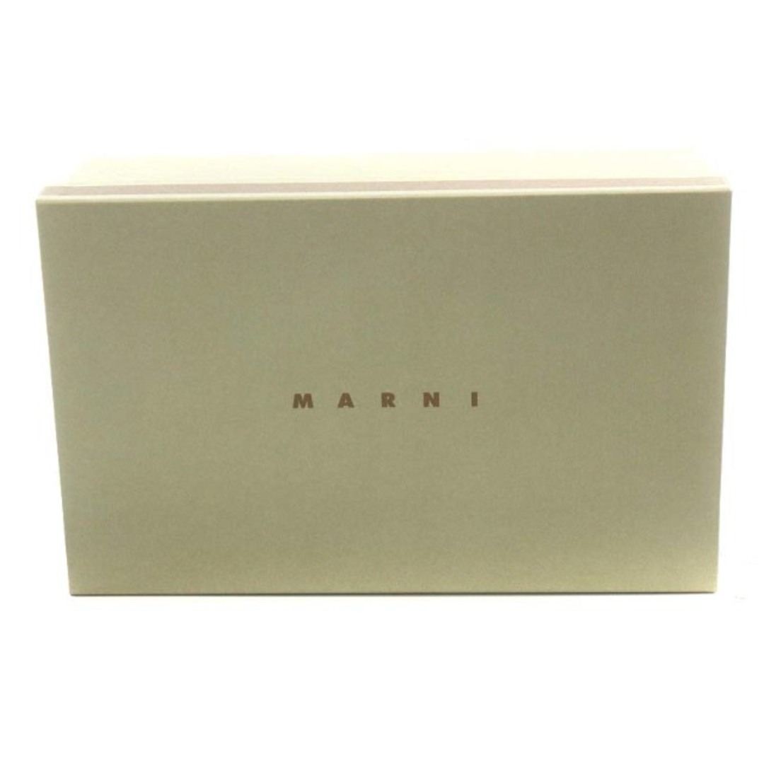 Marni(マルニ)のマルニ MARNI ファー サンダル ストラップ 37 24.0cm 紺 茶 レディースの靴/シューズ(サンダル)の商品写真