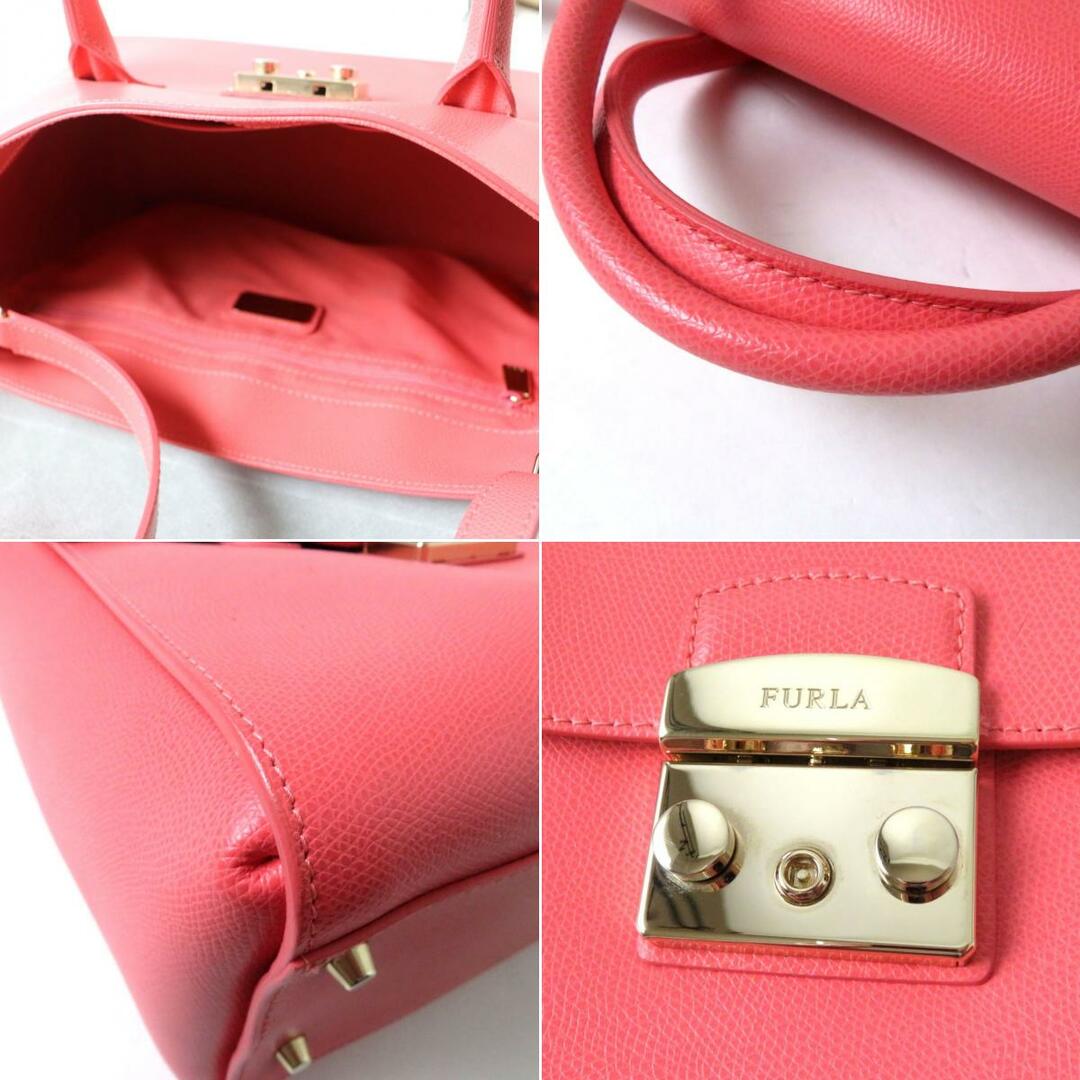 極美品 FURLA フルラ ハンドバッグ ショルダーバッグ 2way ピンク