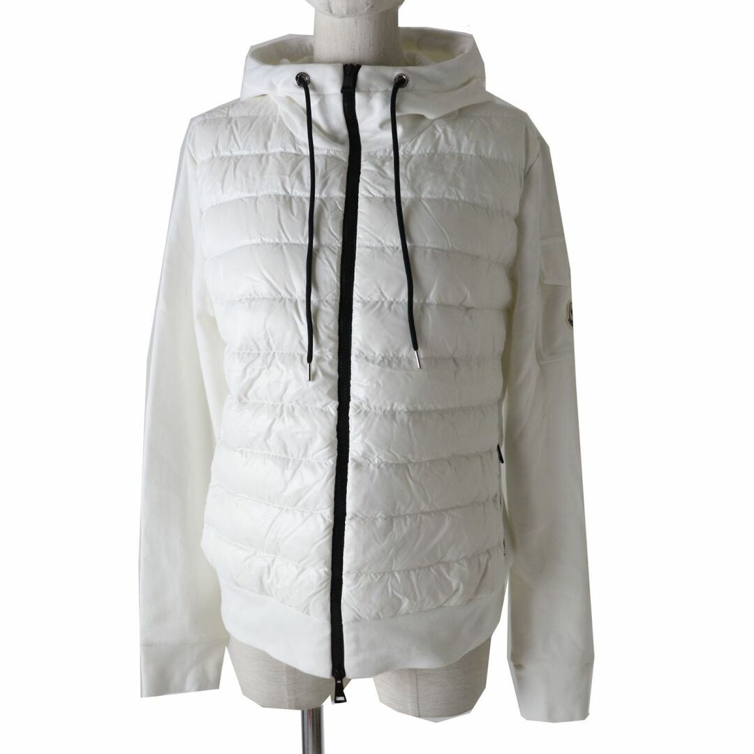 未使用品◎正規品 21AW MONCLER モンクレール MAGLIA CARDIGAN レディース ダウン切替 ジップパーカー ホワイト 白 M  タグ付き | フリマアプリ ラクマ