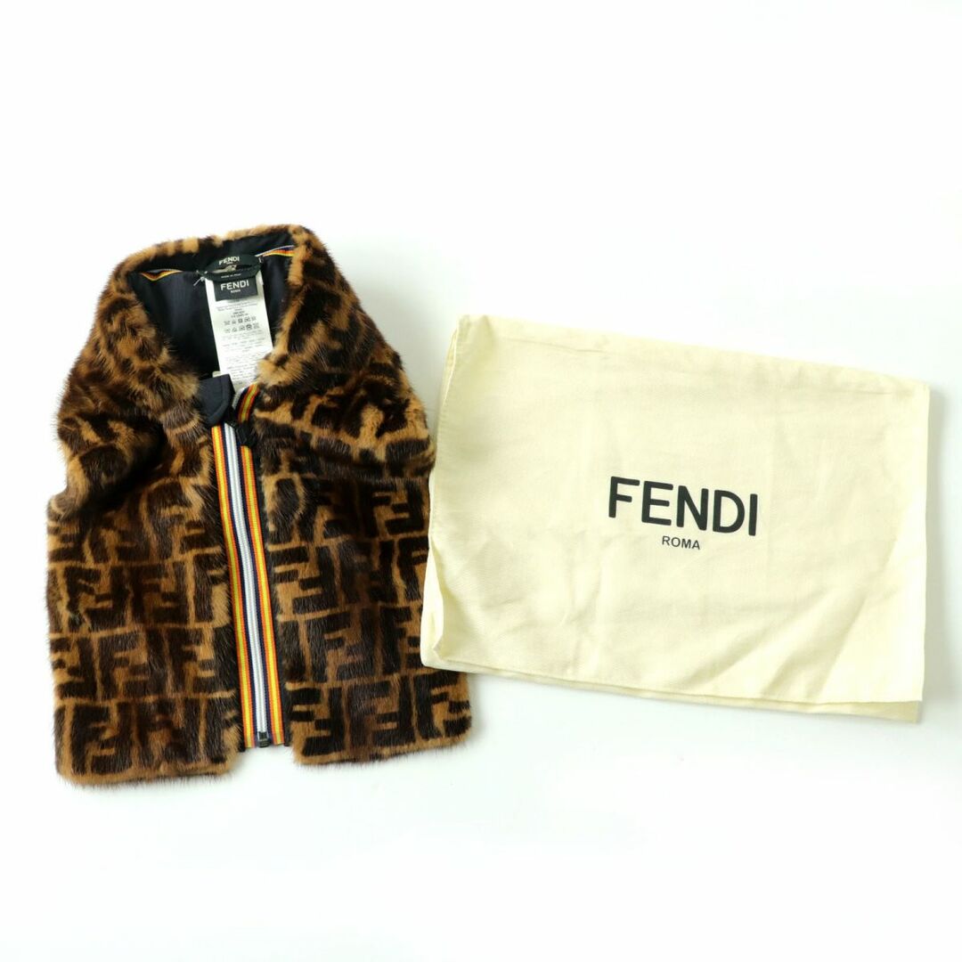 未使用品◎正規品 2020年 伊製 FENDI フェンディ フード付き ミンク