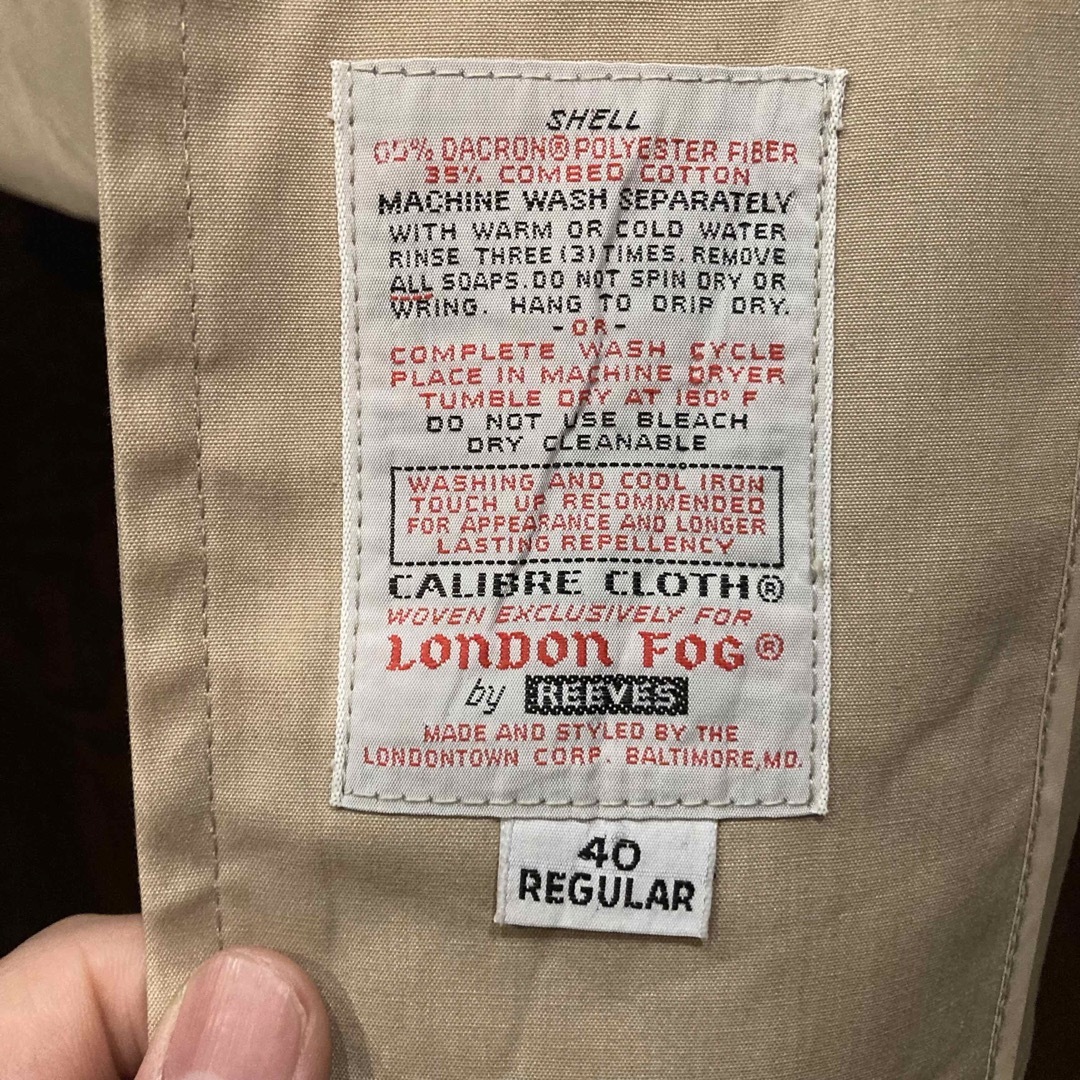 LONDONFOG(ロンドンフォグ)のLONDON FOG ロンドンフォグ バルマカーンコート ベージュ ステンカラー メンズのジャケット/アウター(ステンカラーコート)の商品写真