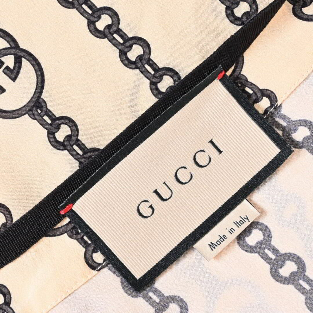Gucci(グッチ)のGUCCI シルク ス カフタン ワンピース レディースのワンピース(ひざ丈ワンピース)の商品写真