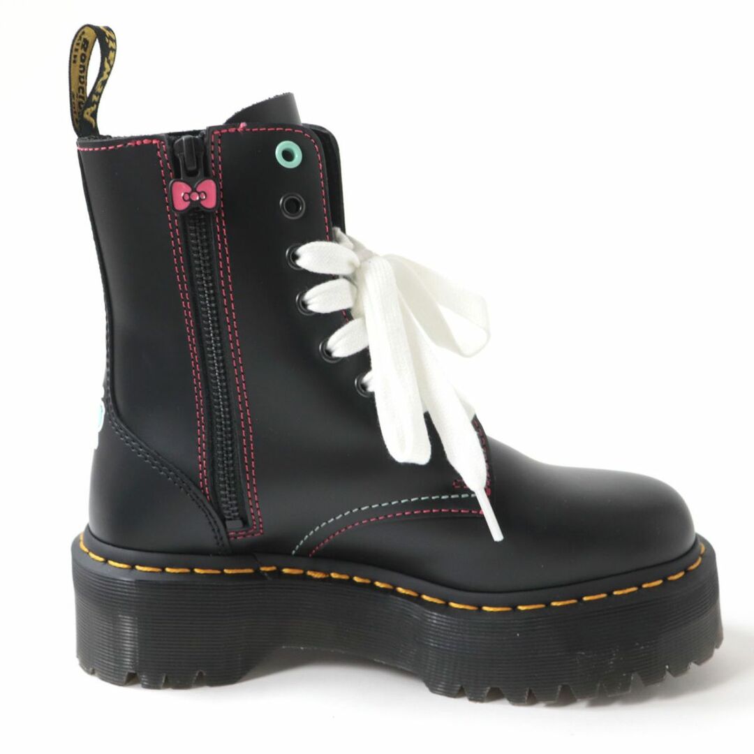 Dr.Martens(ドクターマーチン)の極美品☆ドクターマーチン JADON HK+F HELLO KITTY AND FRIENDS コラボ サイドZIP レザー 厚底 8ホールブーツ UK4 レディース 箱付き レディースの靴/シューズ(ブーツ)の商品写真