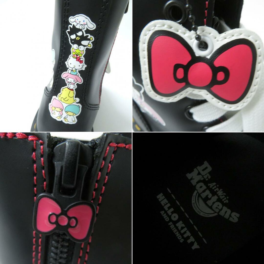 Dr.Martens(ドクターマーチン)の極美品☆ドクターマーチン JADON HK+F HELLO KITTY AND FRIENDS コラボ サイドZIP レザー 厚底 8ホールブーツ UK4 レディース 箱付き レディースの靴/シューズ(ブーツ)の商品写真