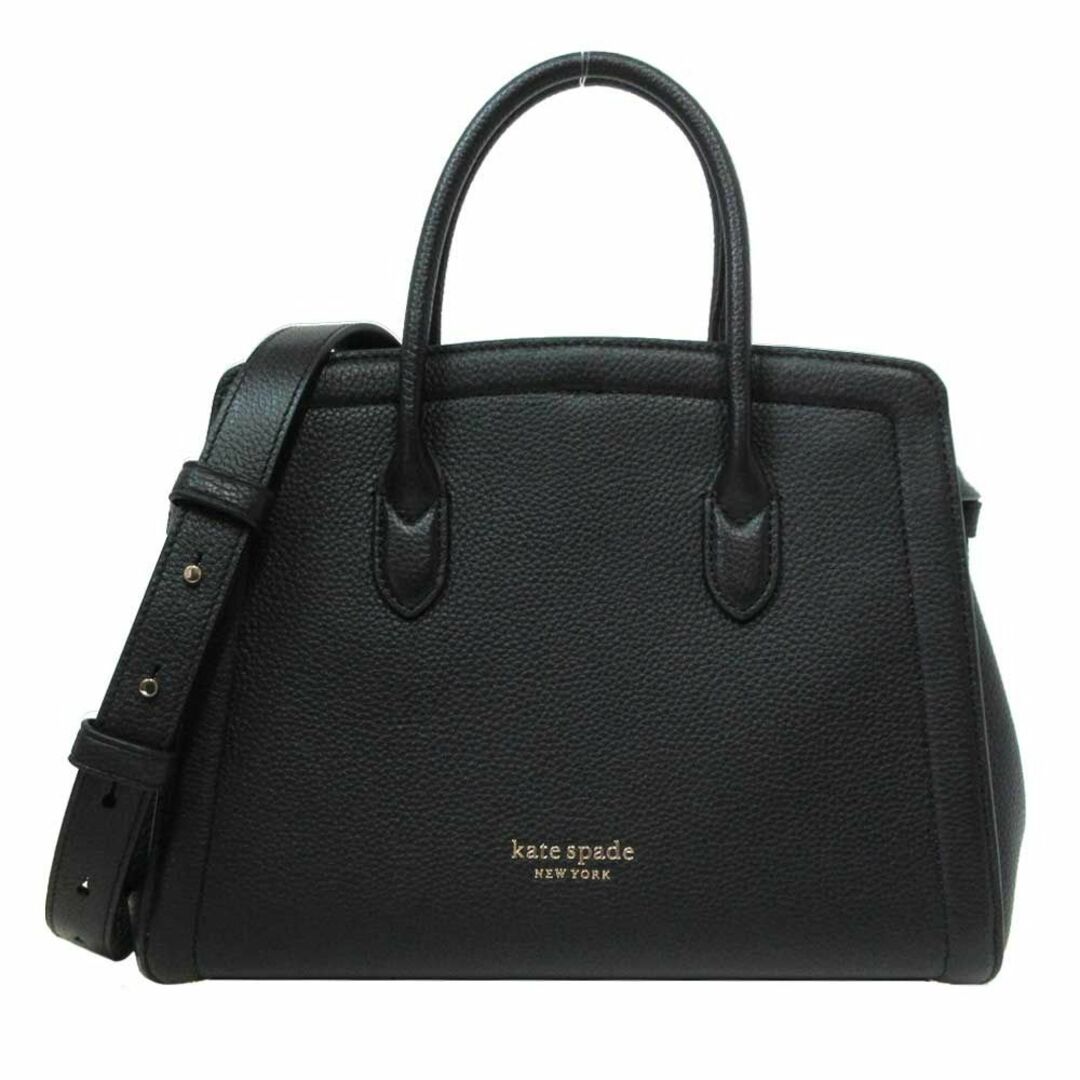 【新品】ケイトスペード バッグ ハンドバッグ kate spade ノット ミディアム サッチェル 2WAY 斜め掛け PXR00398  001(ブラック)アウトレット レディース | フリマアプリ ラクマ