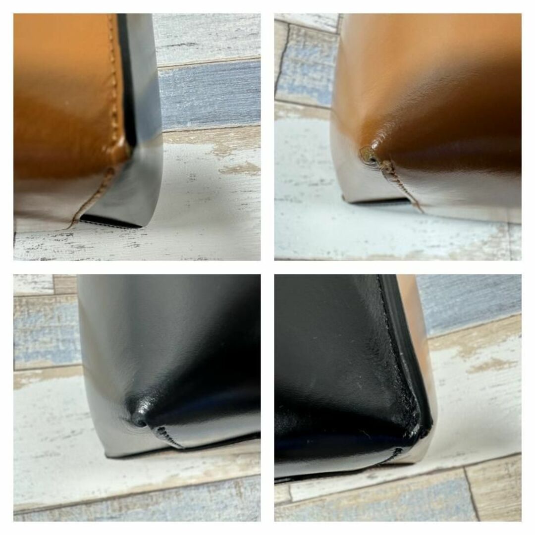 Marni(マルニ)のMARNI　マルニ　ミュゼオ　ハンドバッグ　ショルダーバッグ　ブラック×ブラウン レディースのバッグ(ショルダーバッグ)の商品写真