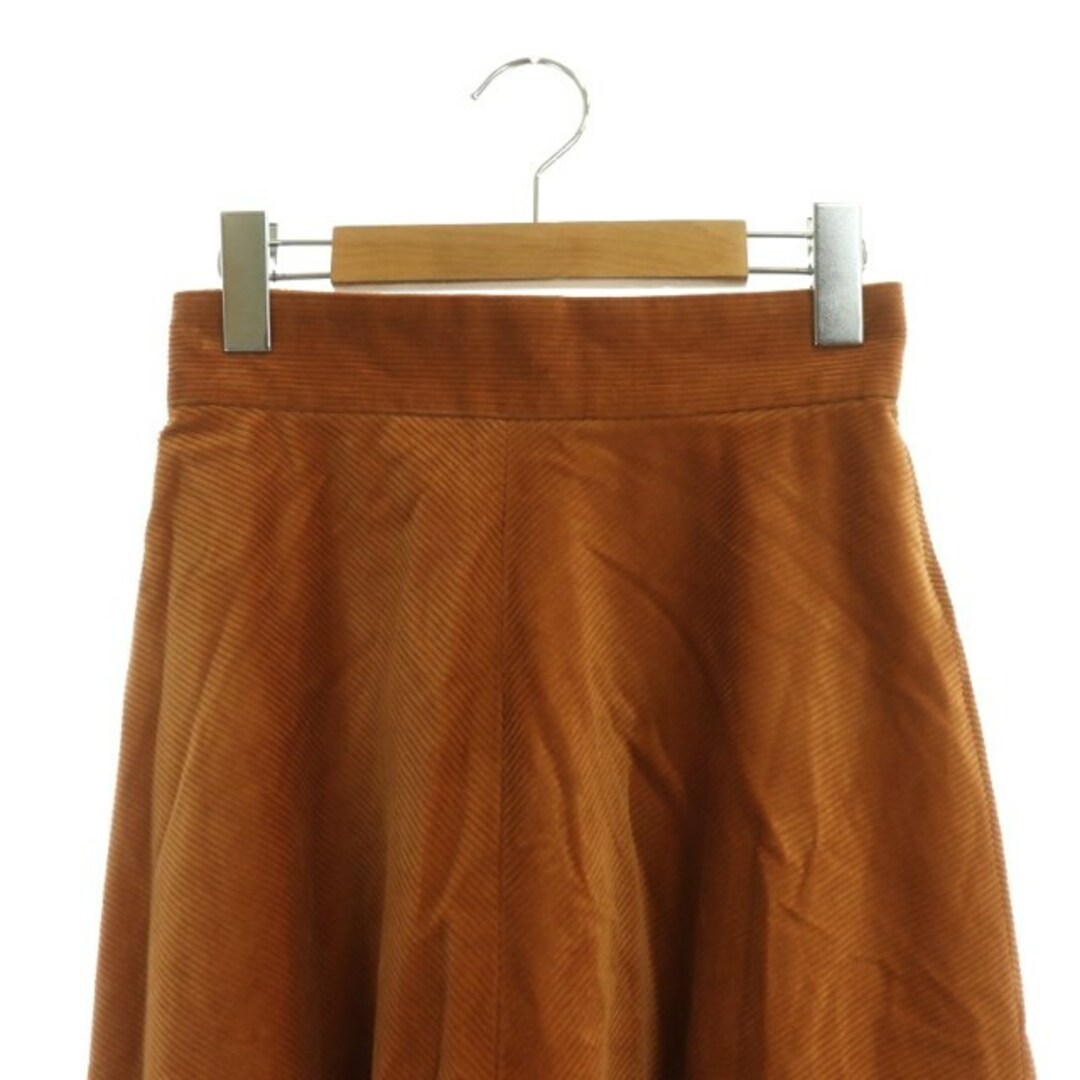ANAYI(アナイ)のアナイ ANAYI コーデュロイ スカート フレア ロング 34 茶 ブラウン レディースのスカート(ロングスカート)の商品写真