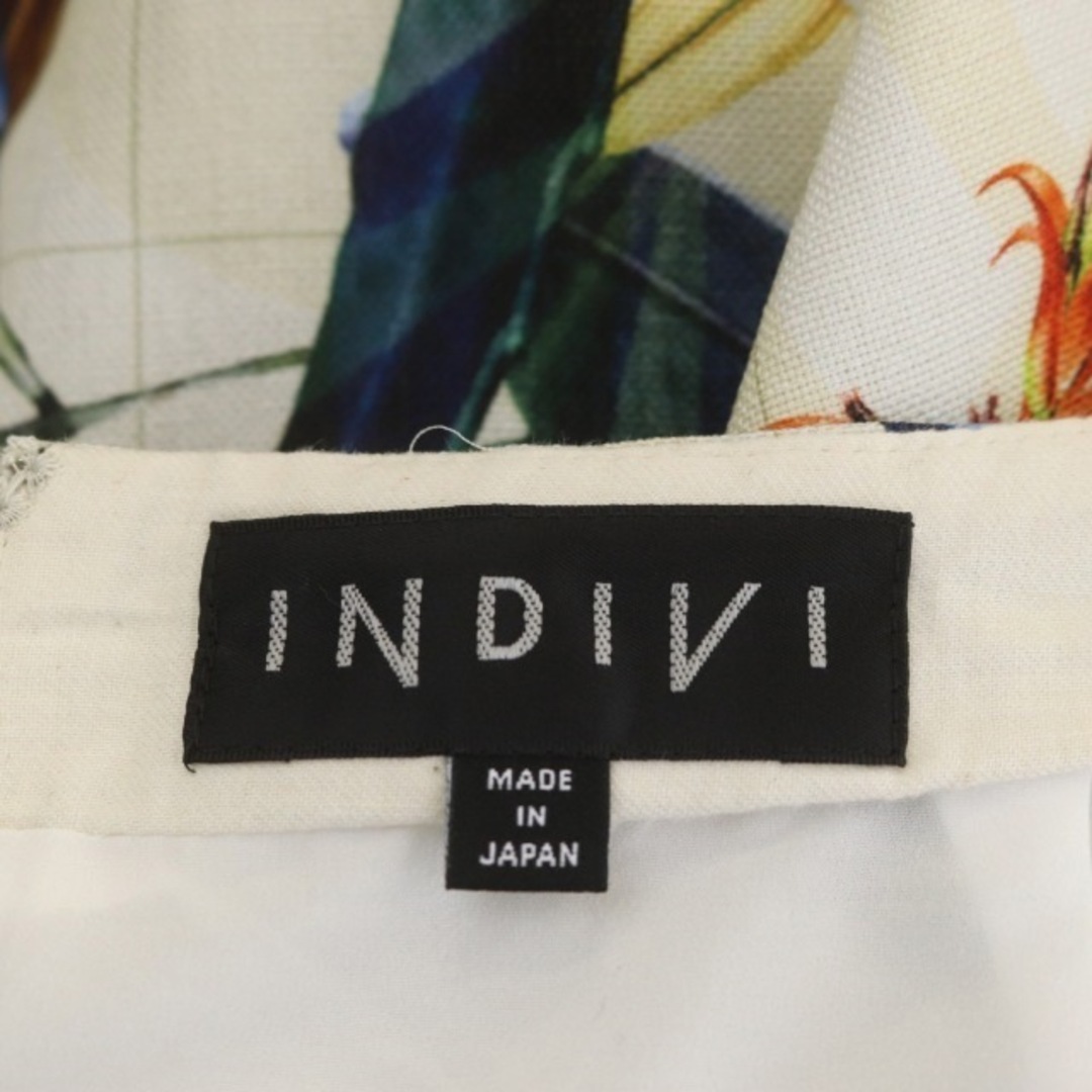 INDIVI(インディヴィ)のインディヴィ ボタニカルイレギュラーヘムスカート フレア ロング 40 レディースのスカート(ロングスカート)の商品写真