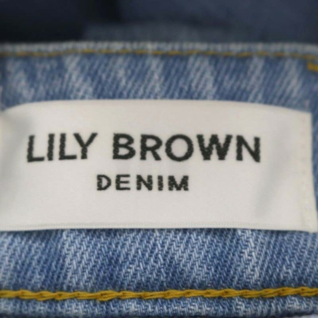 Lily Brown(リリーブラウン)のリリーブラウン 23SS バックレースアップセミフレアデニムパンツ ジーンズ レディースのパンツ(デニム/ジーンズ)の商品写真