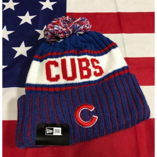 ニューエラー(NEW ERA)のNEW ERA CUBS カブス ニットキャップ ニット帽 海外限定(ニット帽/ビーニー)