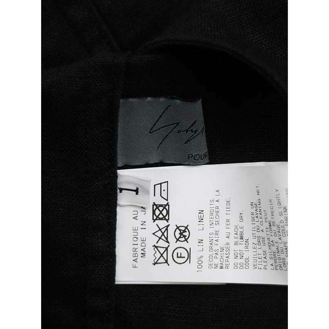 Yohji Yamamoto POUR HOMME ヨウジヤマモト プールオム 23SS リネンノッチドシャツジャケット ブラック 1