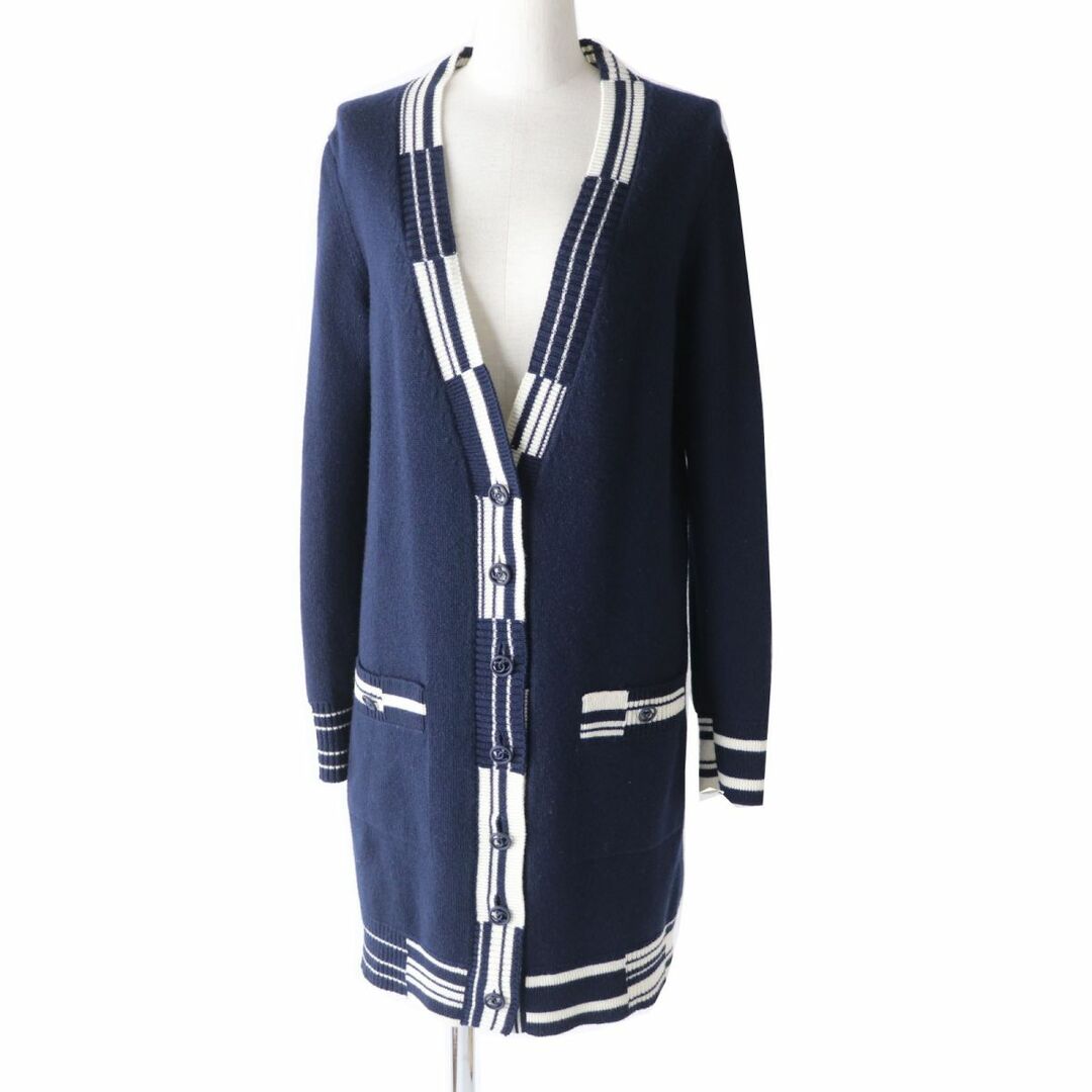 極美品◎正規品 UK製 CHANEL シャネル 19P P60479 レディース カシミヤ