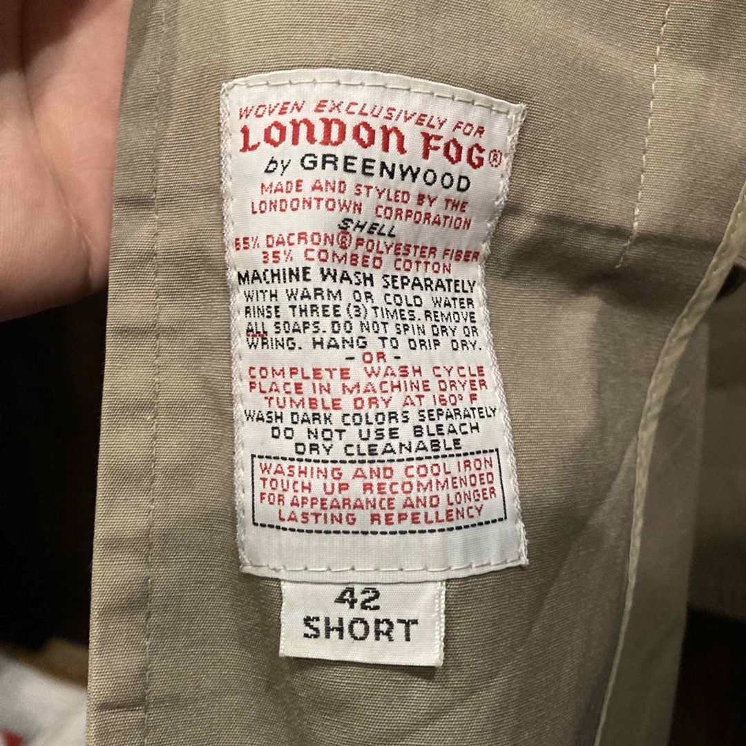LONDONFOG(ロンドンフォグ)のLONDON FOG ロンドンフォグ バルマカーンコート カーキ ステンカラー メンズのジャケット/アウター(ステンカラーコート)の商品写真