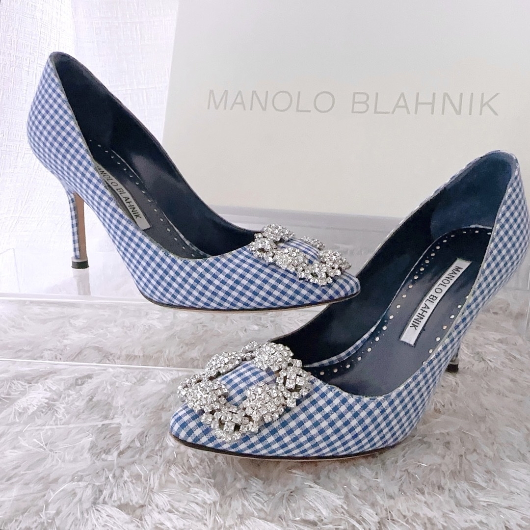 MANOLO BLAHNIK - マノロブラニク MANOLO BLAHNIK ハンギシ パンプス ...