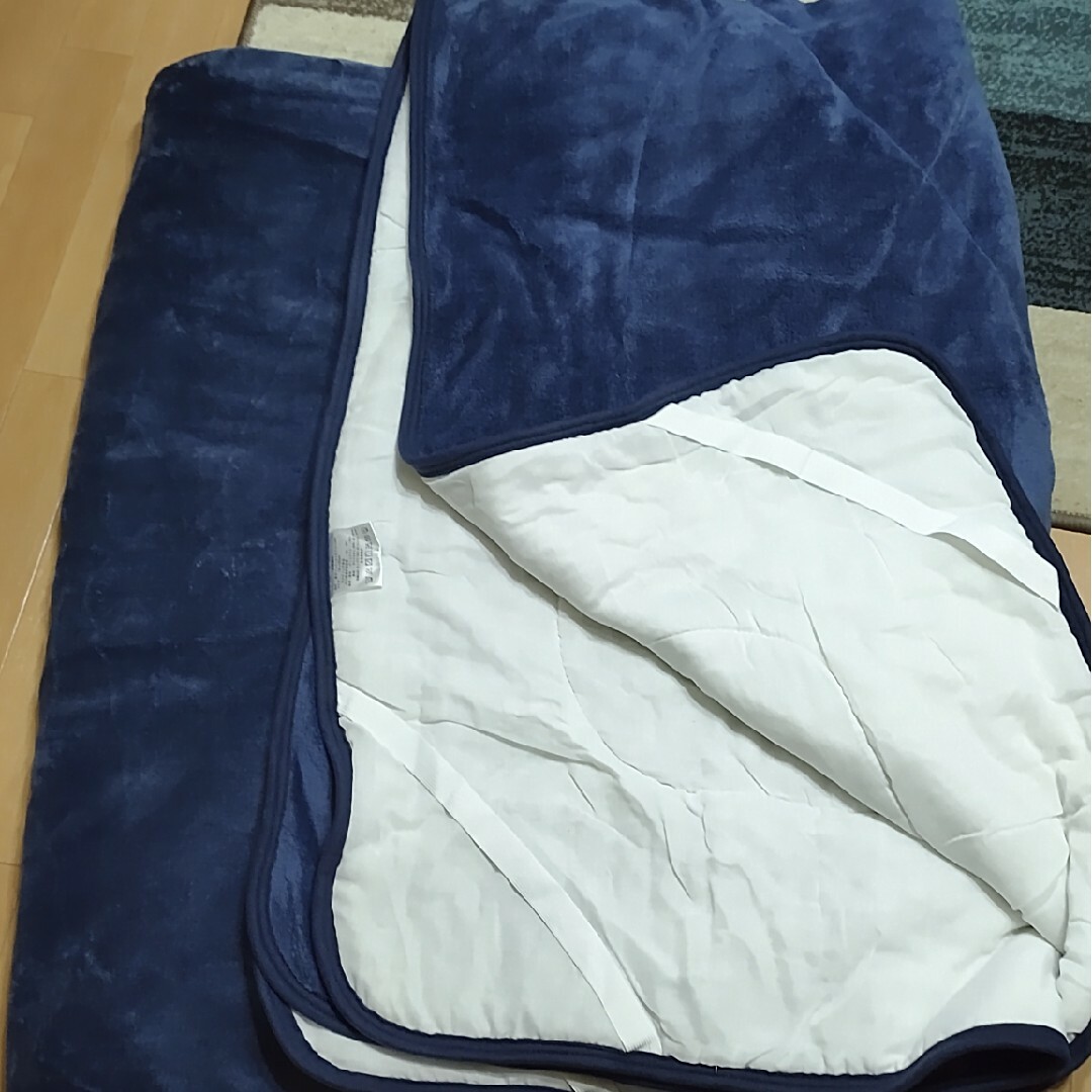 セミダブル 2点セット 毛布+敷パッド | プレミアム マイクロファイバー 毛布