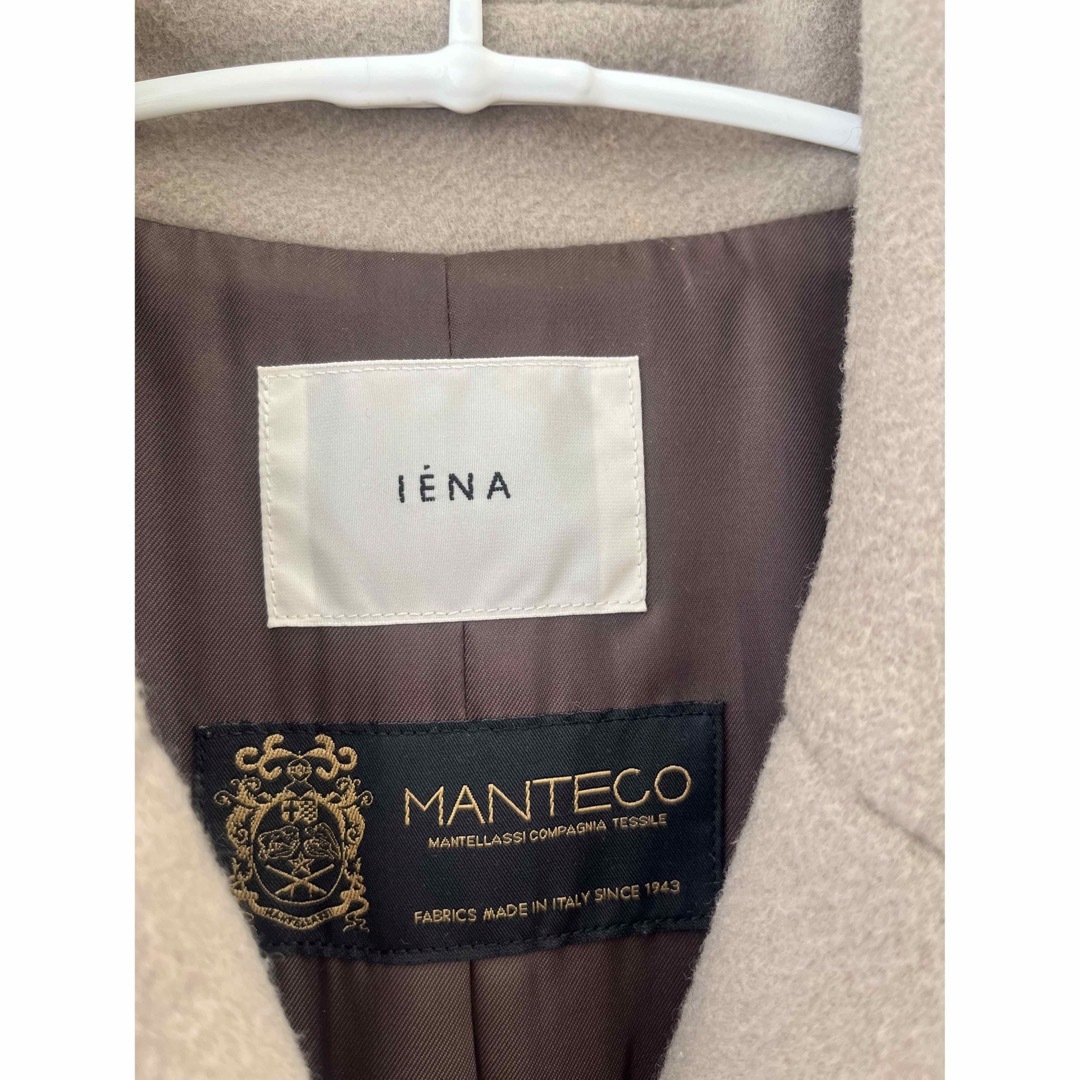 IENA(イエナ)の【完売品】IENA別注　MANTECOオーバーチェスターコート　36  ベージュ レディースのジャケット/アウター(チェスターコート)の商品写真