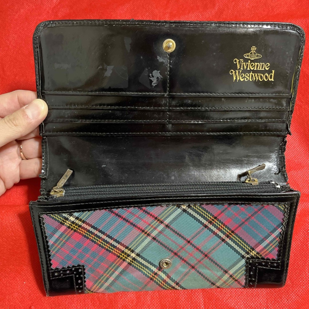 viviennewestwood 廃盤 ブルーマックタータンチェック 長財布-