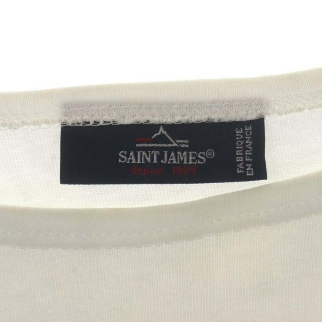 SAINT JAMES(セントジェームス)のセントジェームス バスクシャツ カットソー ボーダー 長袖 XS 白 青 レディースのトップス(カットソー(長袖/七分))の商品写真
