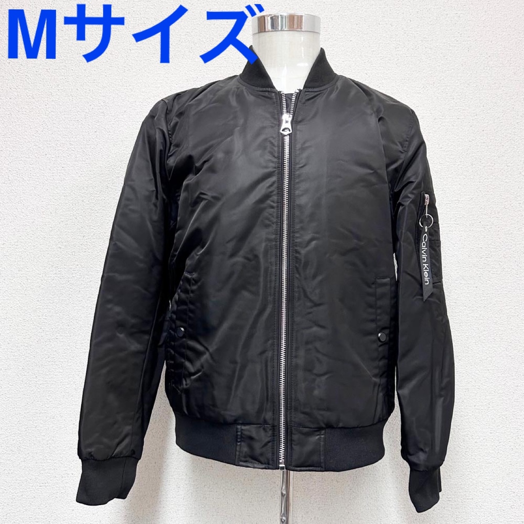 新品 カルバンクライン メンズ FLIGHT JACKET ブラック Mサイズ