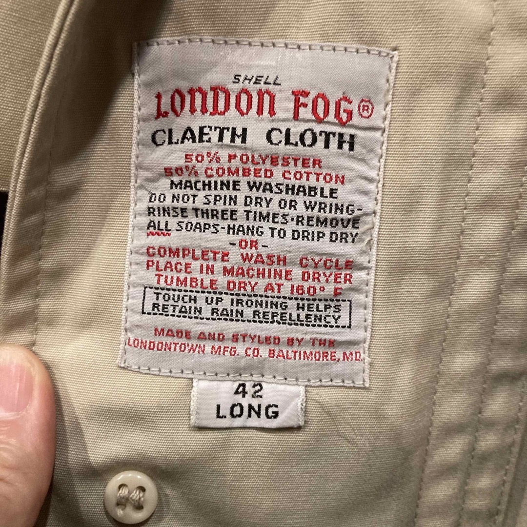 LONDONFOG(ロンドンフォグ)のLONDON FOG バルマカーンコート ベージュ ロンドンフォグ ステンカラー メンズのジャケット/アウター(ステンカラーコート)の商品写真