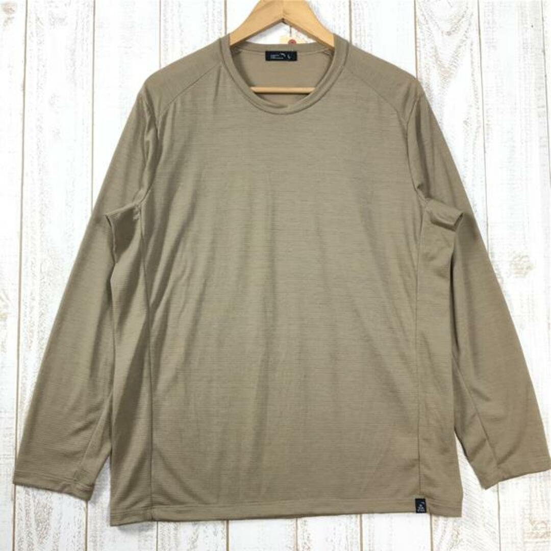 MENs L  スタティック オール エレベーション ロングスリーブ シャツ ALL ELEVATION L/S SHIRTS Tシャツ ロンT メリノウール Static ベージュ系 メンズのメンズ その他(その他)の商品写真