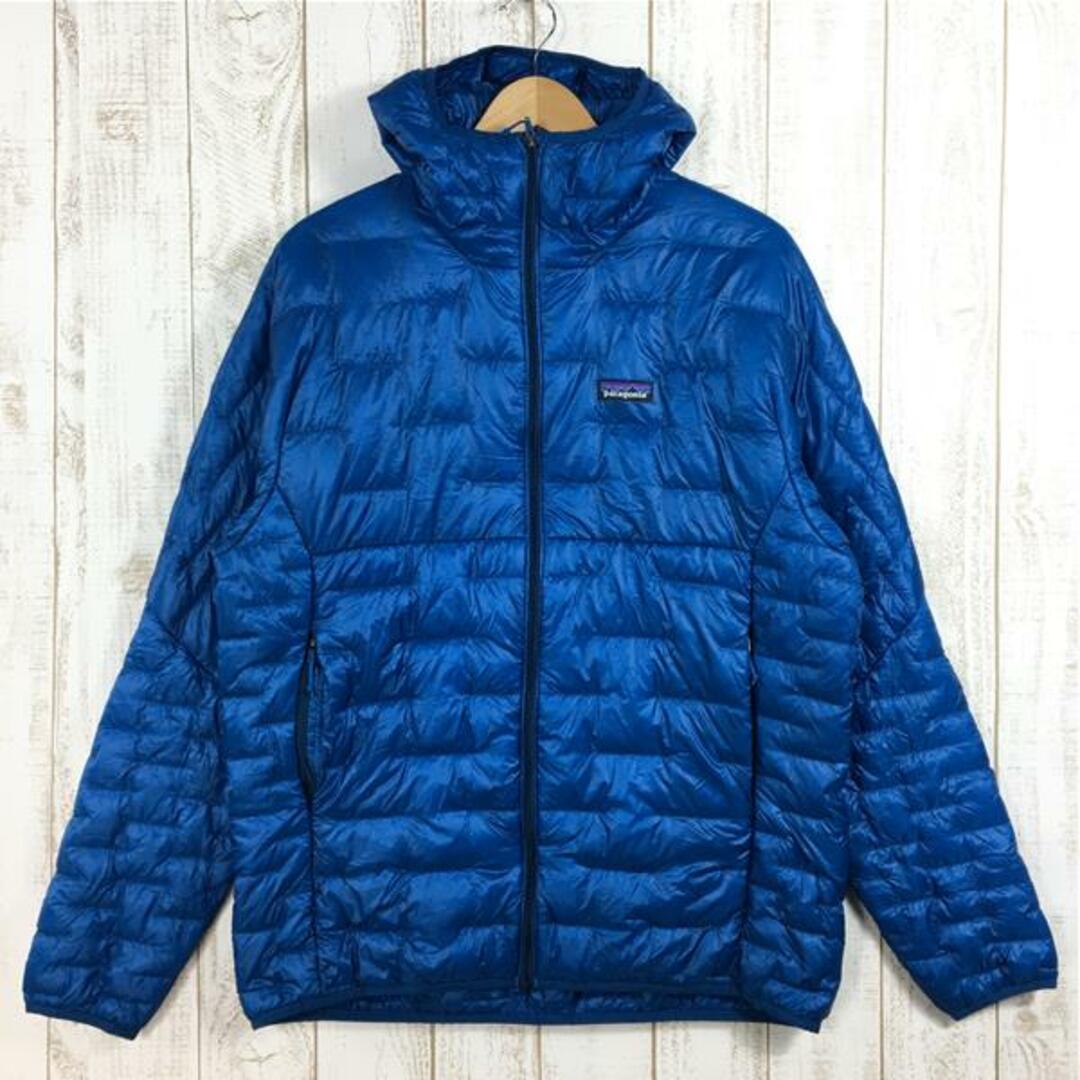 MENs L  パタゴニア マイクロ パフ フーディ MICRO PUFF HOODY プルマフィル インサレーション ジャケット PATAGONIA 84030 BALB ブルー系サイズ備考