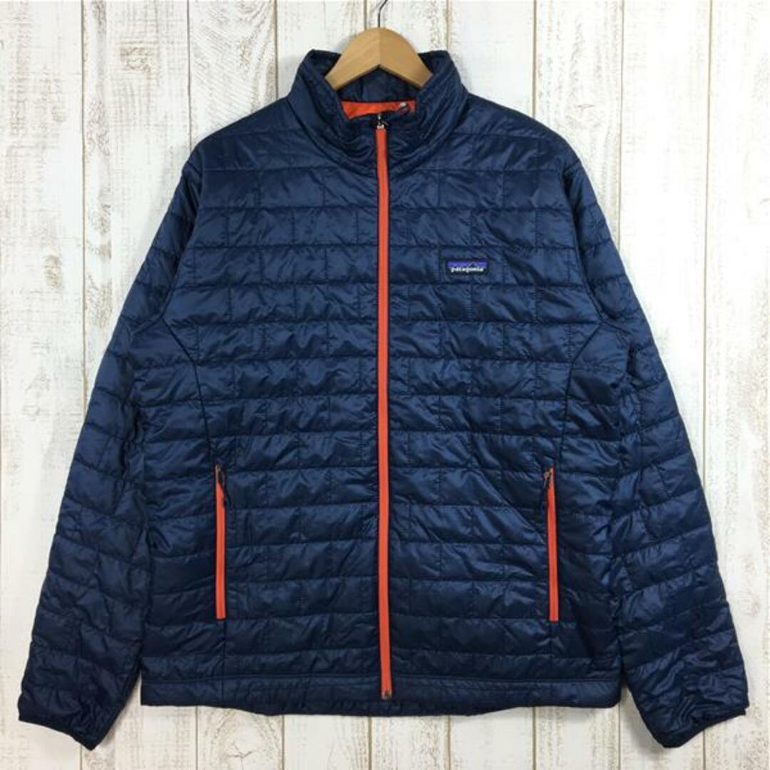 MENs L  パタゴニア ナノパフ ジャケット Nano Puff Jacket プリマロフト ゴールド インサレーション PATAGONIA 84212 NPTR ネイビー系73cm肩幅