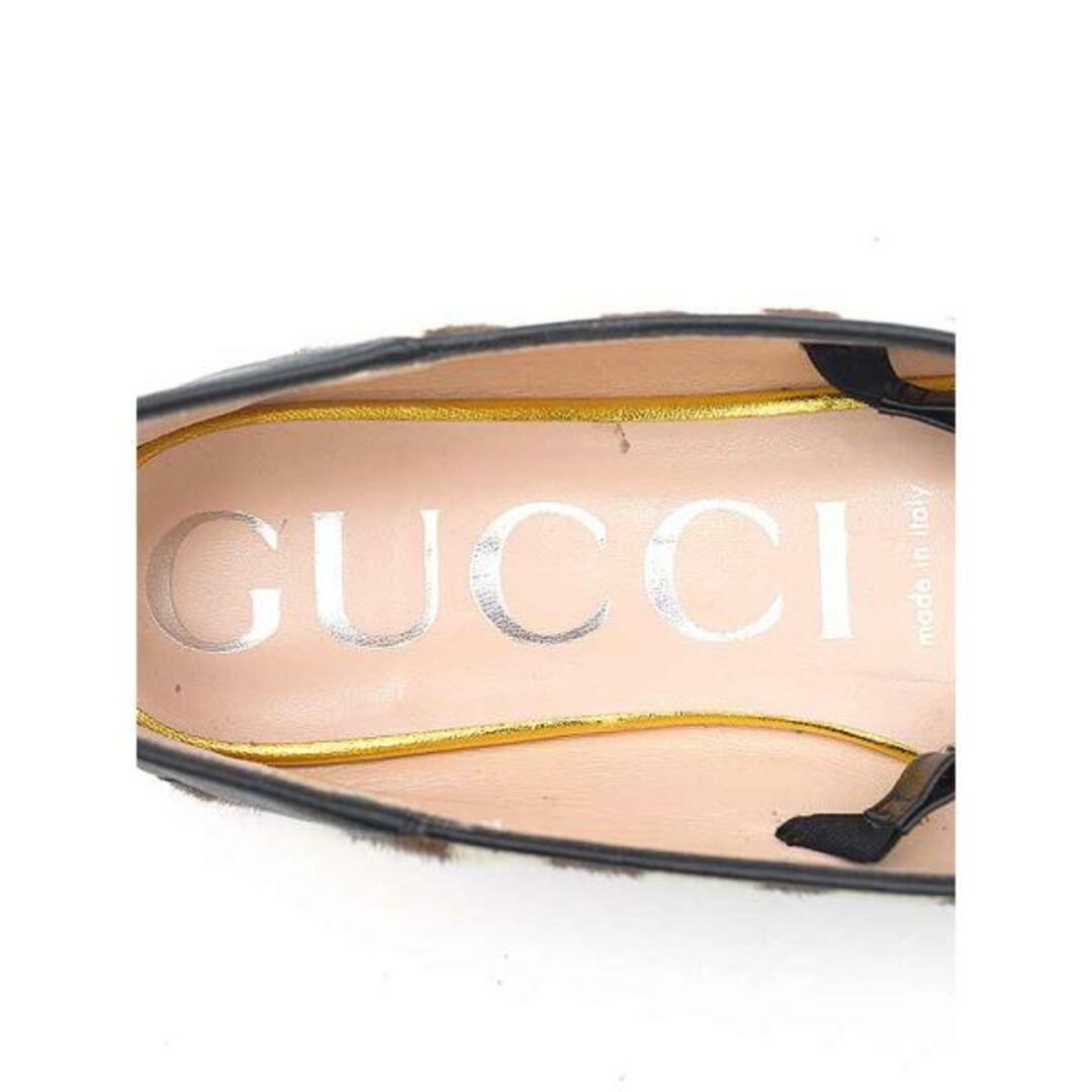 Gucci(グッチ)のGUCCI グッチ 20AW BALLET FLAT W HORSEBIT アニマル柄ホースビットフラットシューズ ホワイト×ブラウン 35.5 レディースの靴/シューズ(サンダル)の商品写真