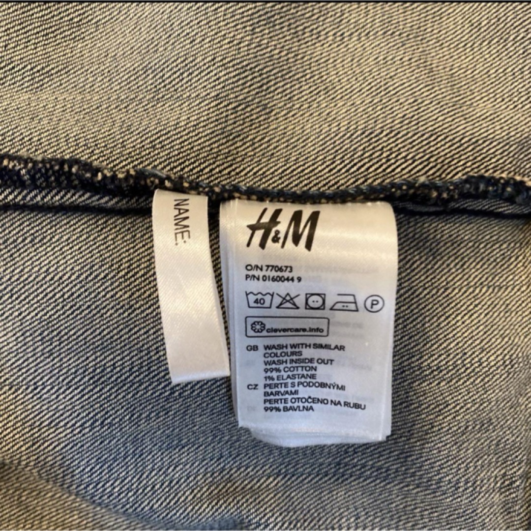 H&M(エイチアンドエム)のH &M デニムGジャン　130 キッズ/ベビー/マタニティのキッズ服女の子用(90cm~)(ジャケット/上着)の商品写真