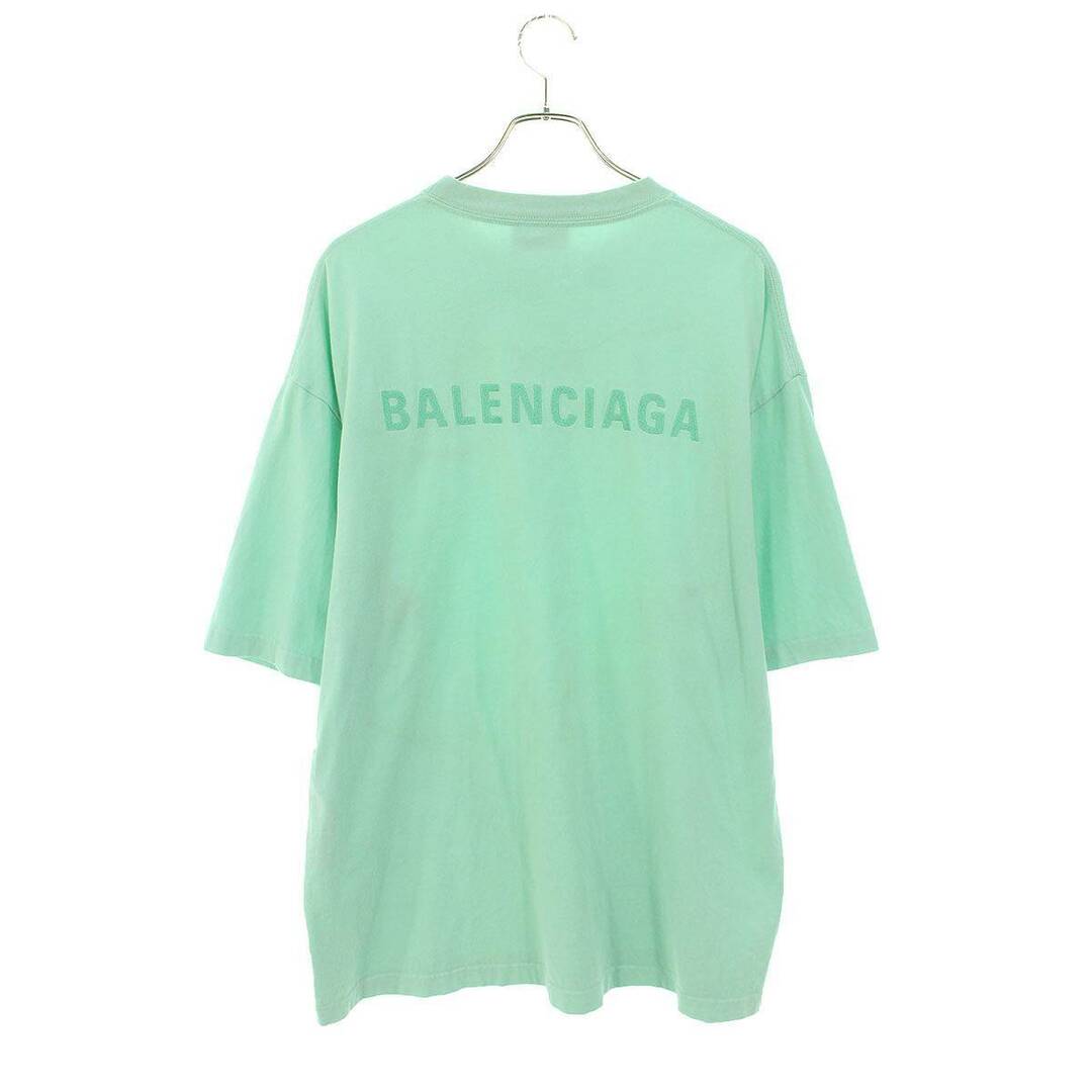 バレンシアガ 22SS 612966 TLVB9 ロゴ刺繍オーバーサイズTシャツ メンズ L バレンシアガ ロゴ 刺繍 Tシャツ カットソー 半袖