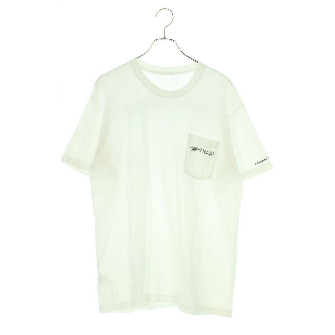 Tシャツ/カットソー(半袖/袖なし)クロムハーツ  CH T-SHRT/1 スクロールラベルバックプリントTシャツ メンズ XL