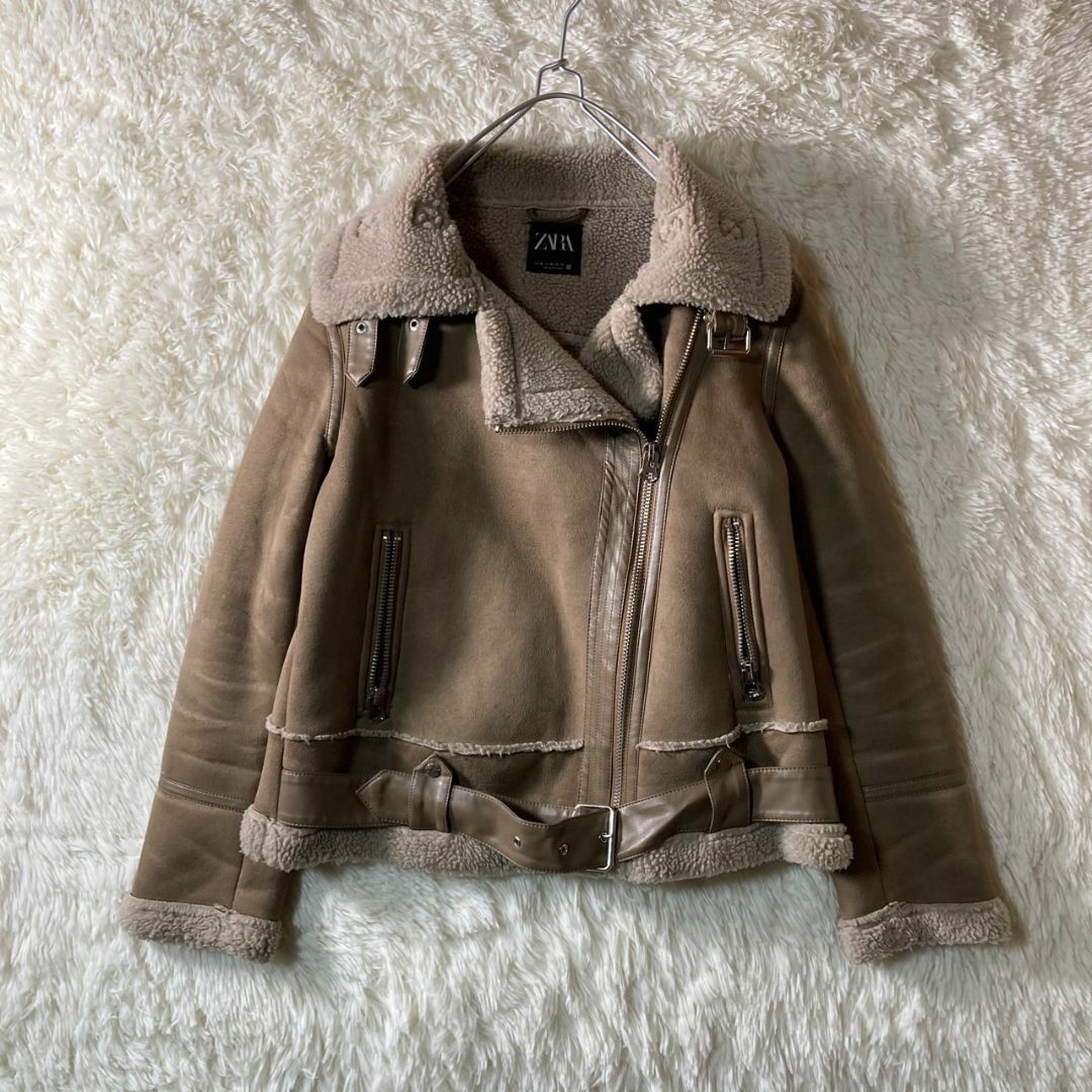 ZARA ムートンジャケット - アウター