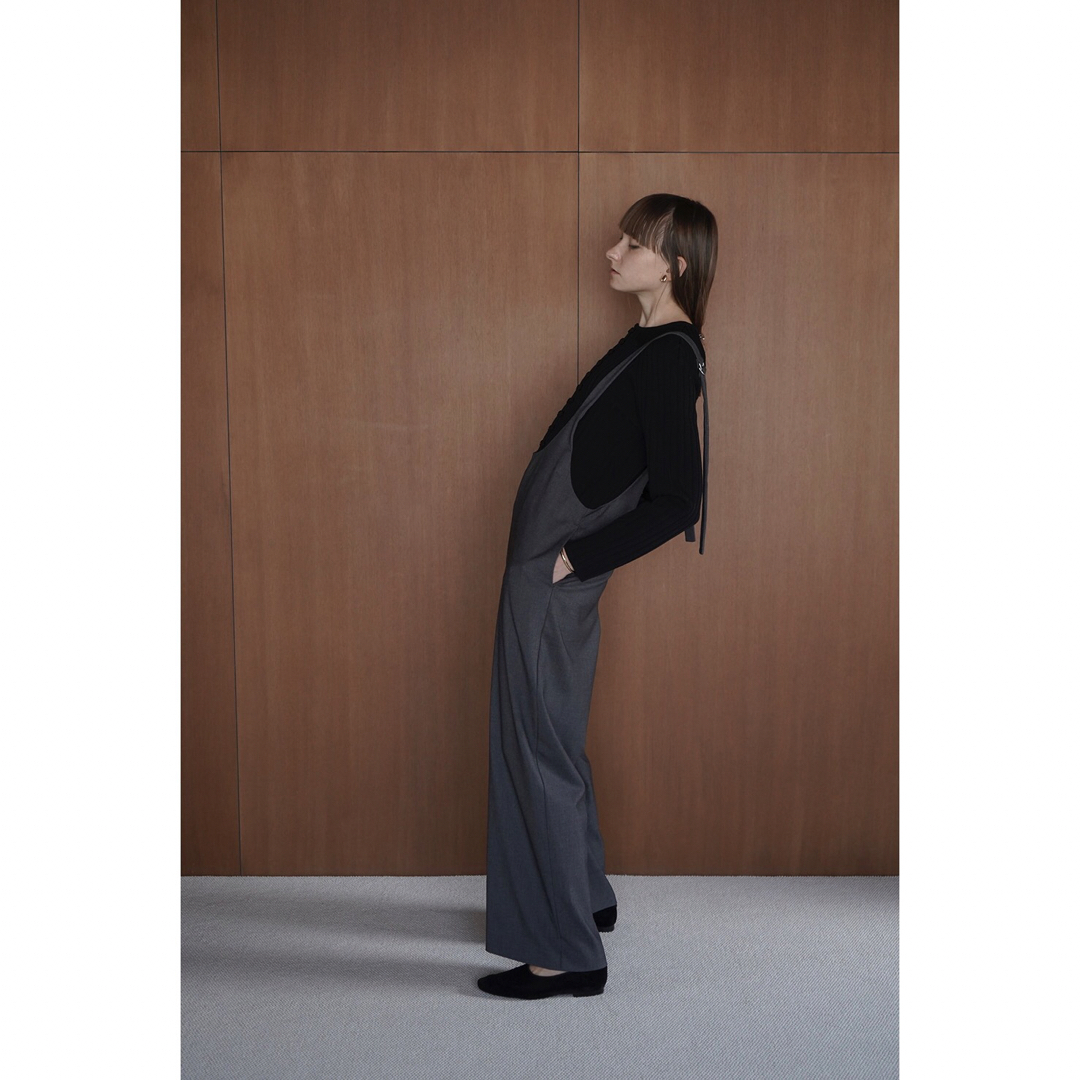 U NECK TUCK SALOPETTE PANTS-