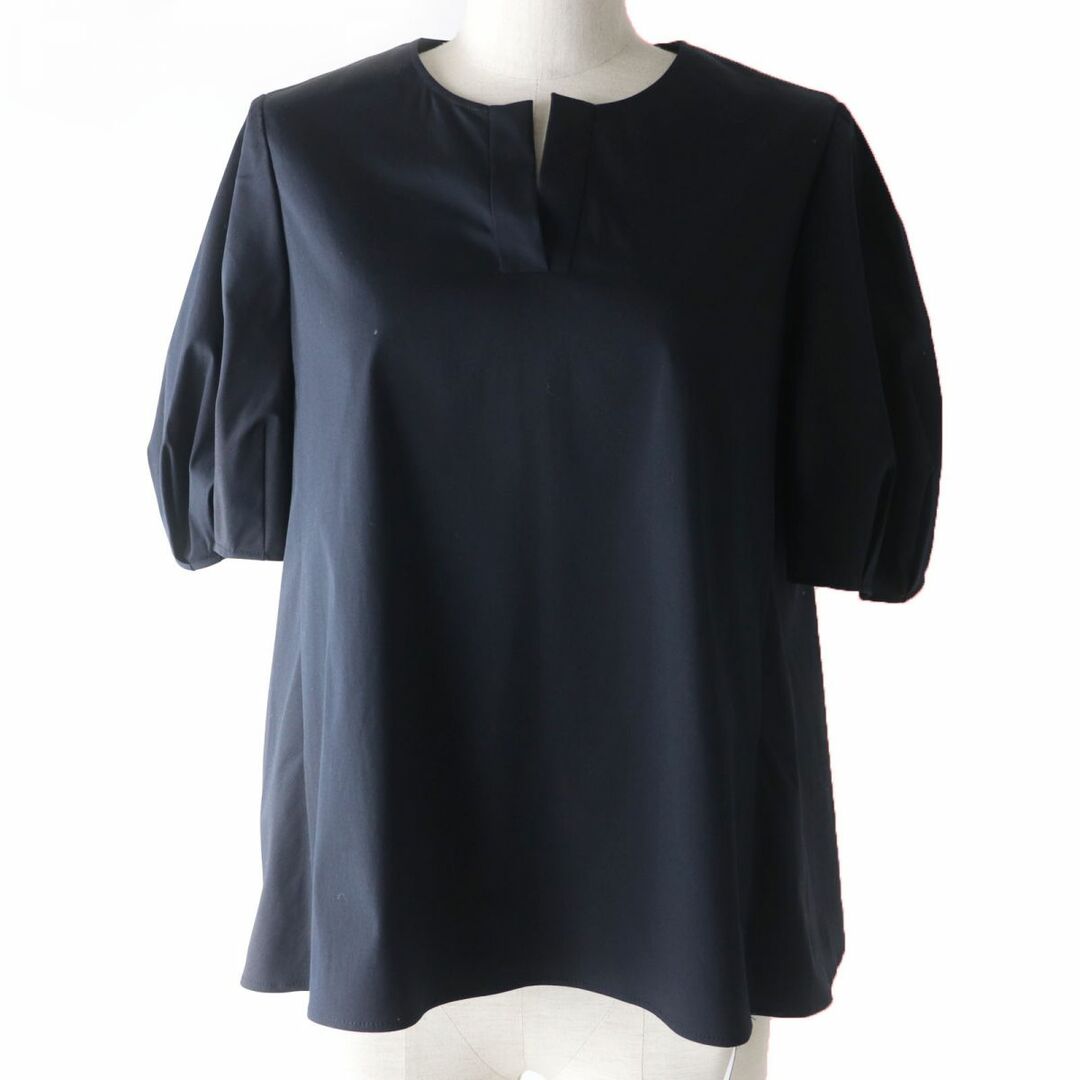 未使用品☆定価71500円 正規品 フォクシー 42772 BRUNA TOP パフスリーブ 半袖 Aライン ブラウス/トップス 黒 40 ハンガー・ガーメント付 | フリマアプリ ラクマ