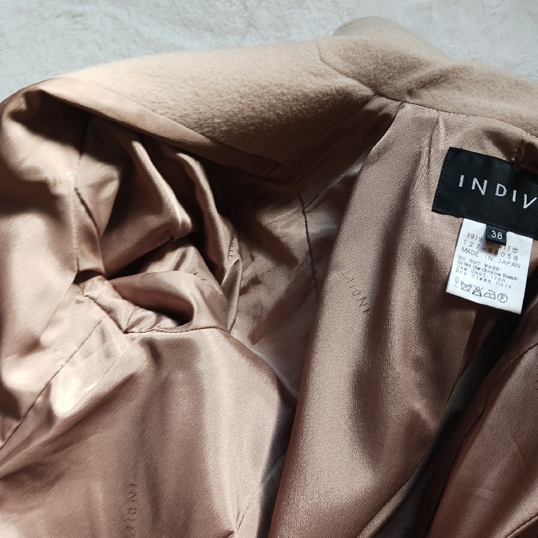 INDIVI - ✨美品✨♥️INDIVI♥️カシミア混 レディース ウールコート