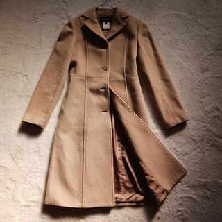 INDIVI - INDIVI インディヴィカシミヤ混 ベルト付 ロングコートの通販