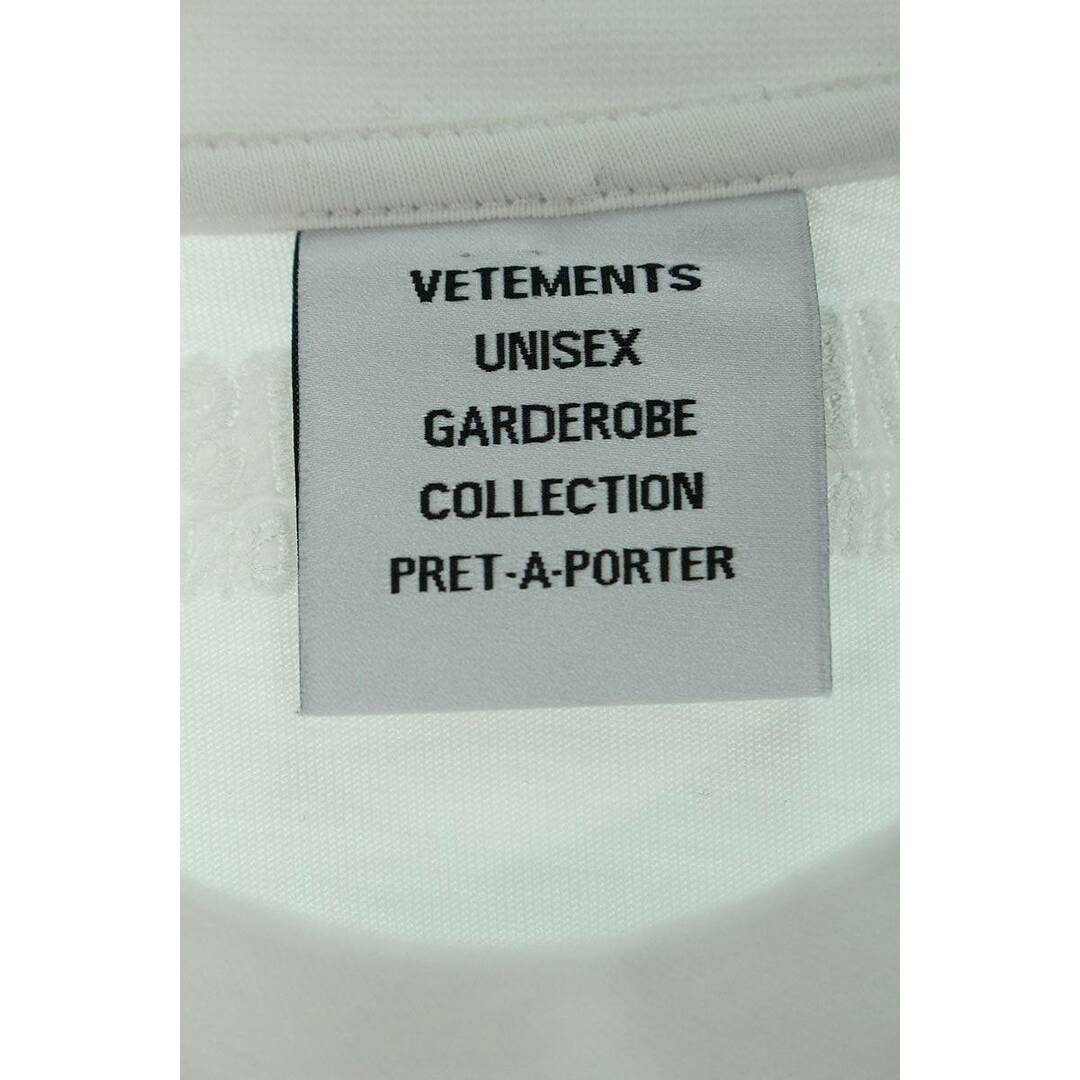 VETEMENTS(ヴェトモン)のヴェトモン  22SS  UE52TR120W ロゴプリントTシャツ メンズ XS メンズのトップス(Tシャツ/カットソー(半袖/袖なし))の商品写真