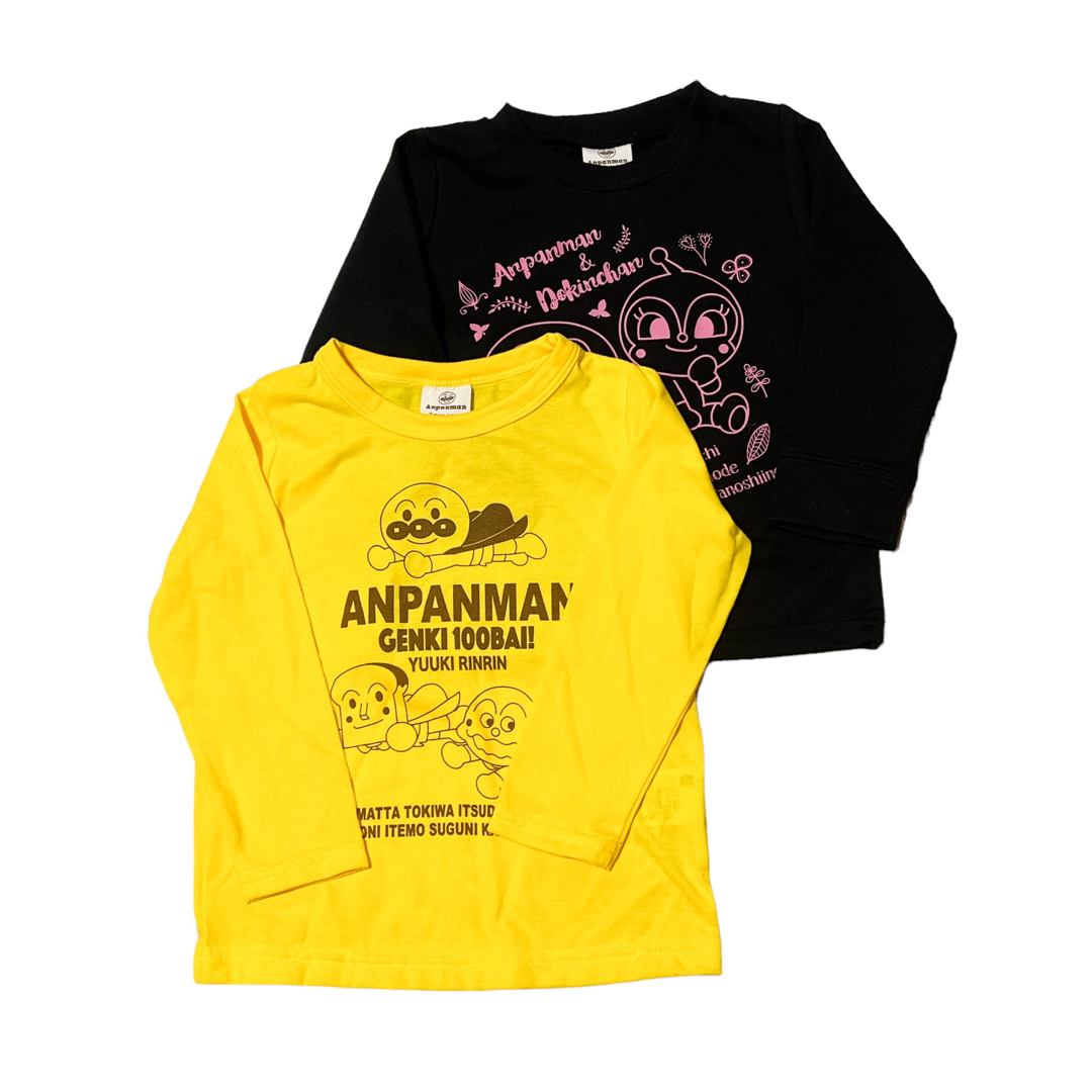 子ども服　アンパンマン　90 （2枚セット） キッズ/ベビー/マタニティのキッズ服女の子用(90cm~)(Tシャツ/カットソー)の商品写真