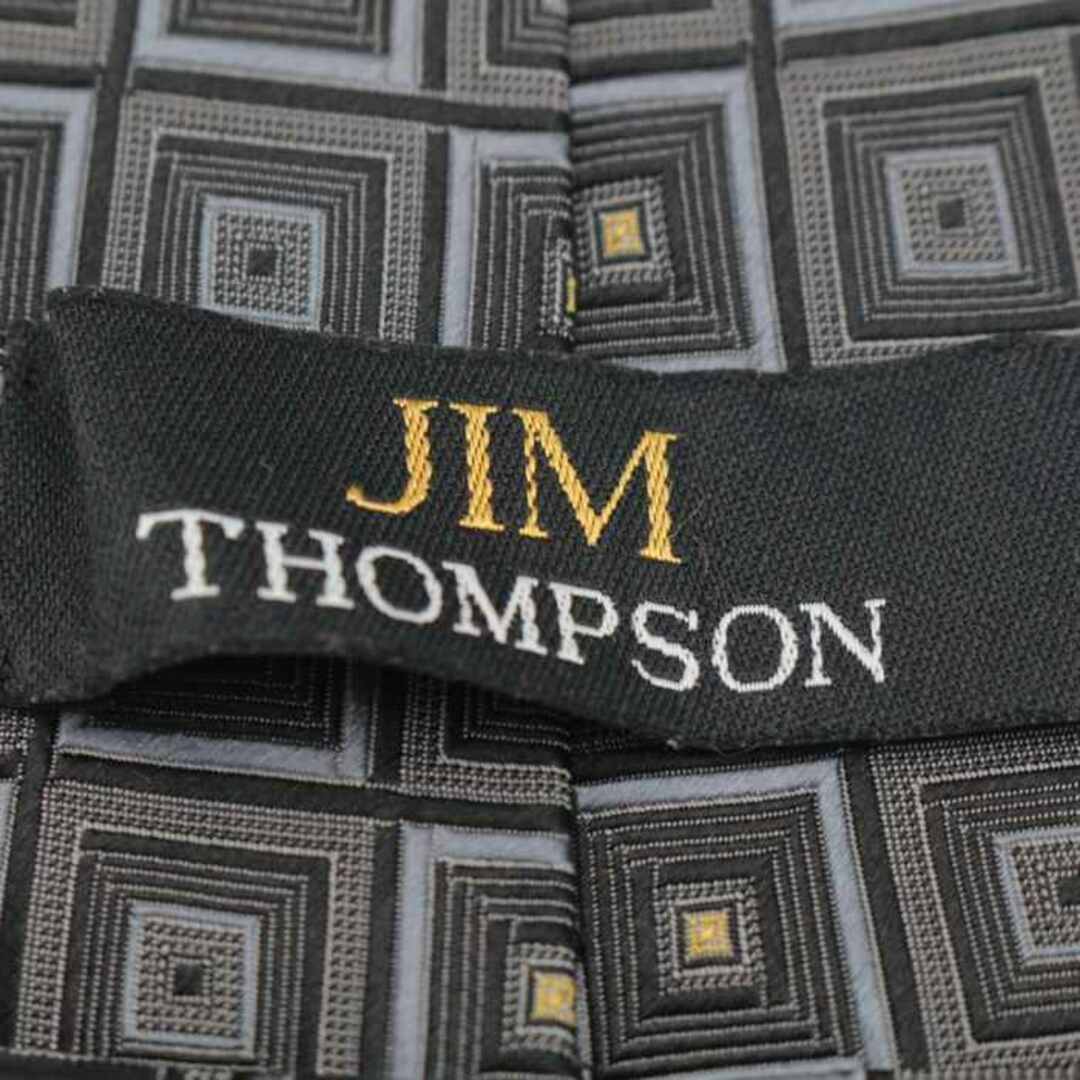 Jim Thompson(ジムトンプソン)のジムトンプソン ブランド ネクタイ シルク 格子柄 小紋柄 メンズ グレー JIM THOMPSON メンズのファッション小物(ネクタイ)の商品写真